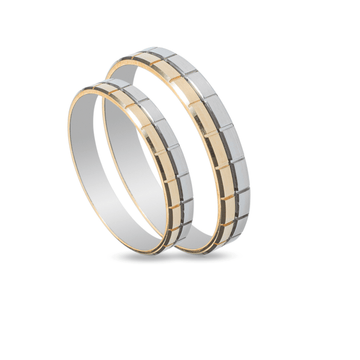 Βέρες Σετ Χρυσές Λευκόχρυσες MASCHIO FEMMINA SL59 - themelidisjewels